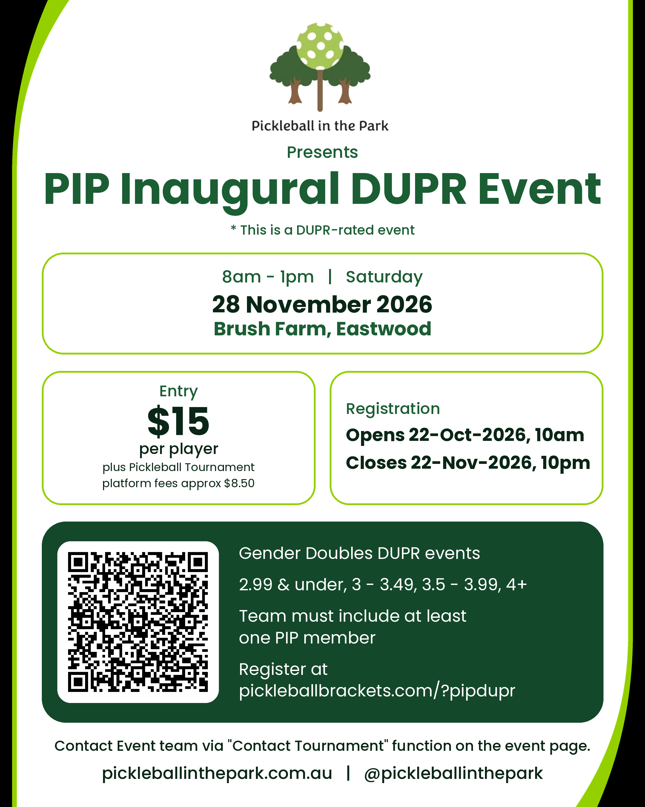 PIP Inaugural DUPR Event, photo 1
